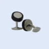 MA1963-BLACK/SIL-Men Cufflink